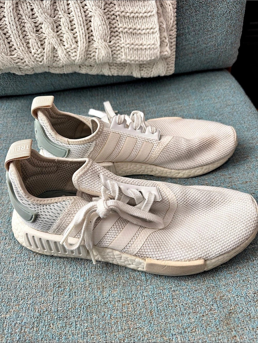 adidas NMD_R1 Sneakers US 8.5 White & Green